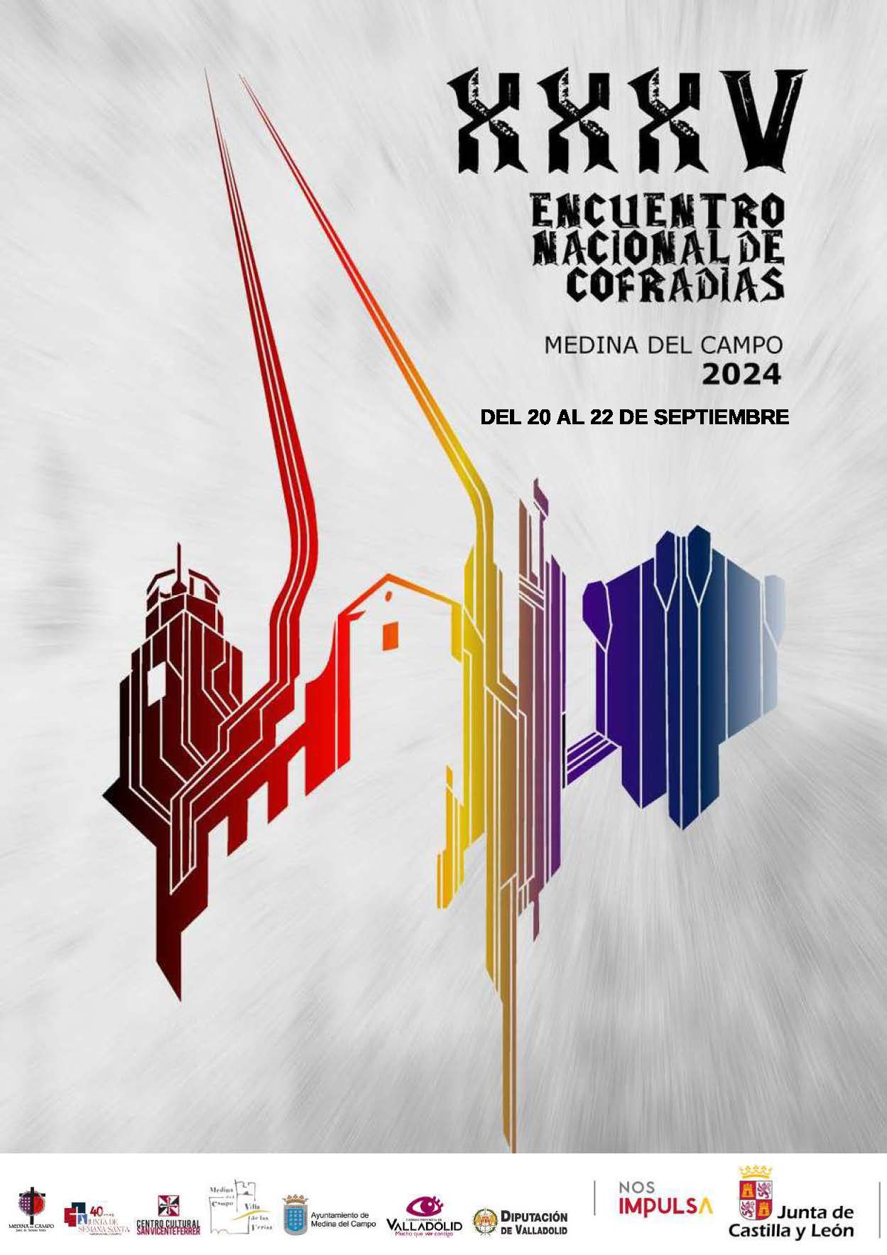 XXXV Encuentro Nacional de Cofradías que tendrá lugar  en Medina del Campo  del 20 al 22 de septiembre de 2024